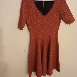 Chic Red Glitter Mini Dress